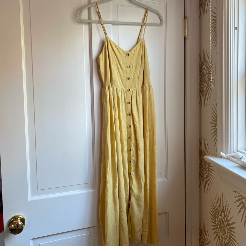 Urban Outfitters yellow maxi dress